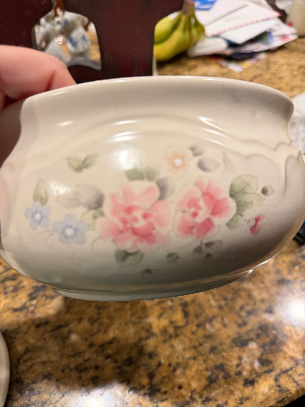 Pfaltzgraff Tea Rose 2 Qt Covered Casserole Dish #315 Vintage Floral USA